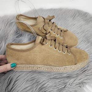 Sundance Ashbury Espadrilles Tan Suede Sneakers